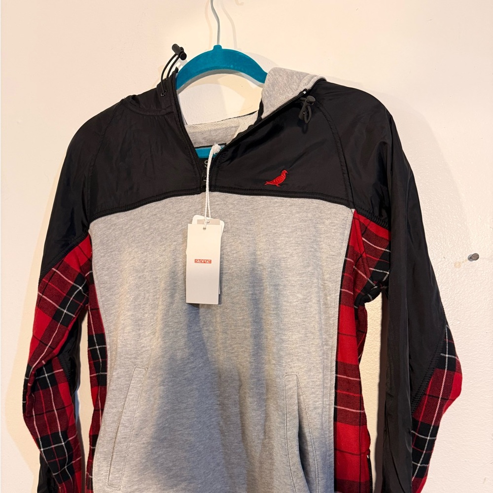 Women grey and paid hoodie